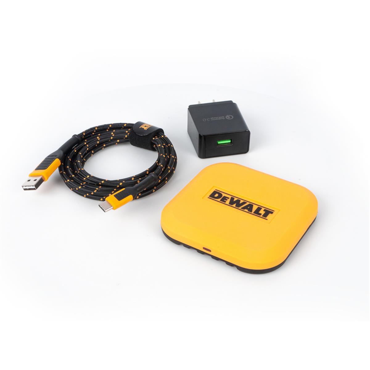 Picture of Dewalt 3003450 Black & Yellow Fast Wireless Charging Pad for Smartphones