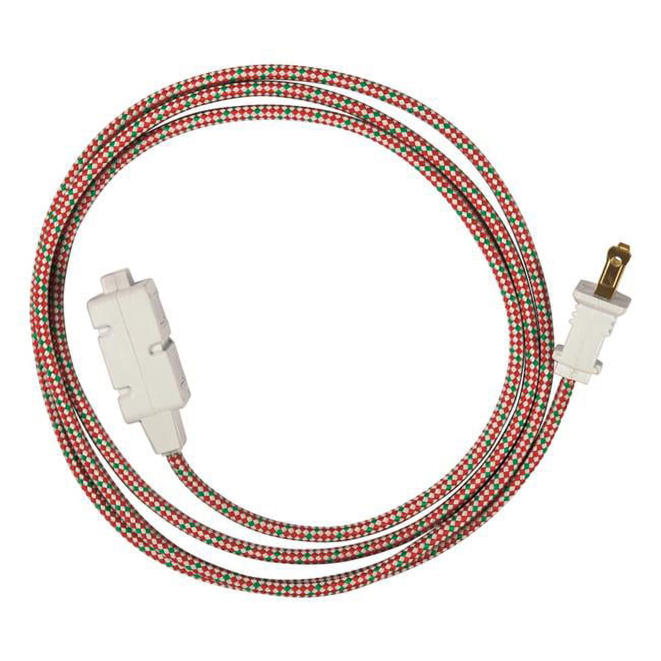 Picture of Fabcordz 3539269 6 ft. 16-2 Indoor Green&#44; Red & White Extension Cord