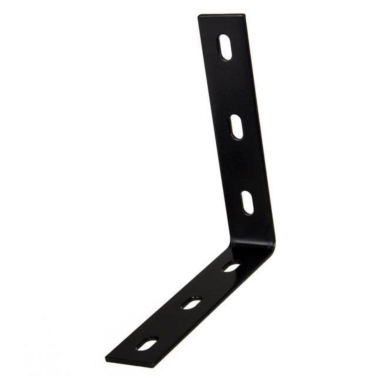 5021192 7 x 1.5 in. Black Steel Inside L Corner Brace, Pack of 10