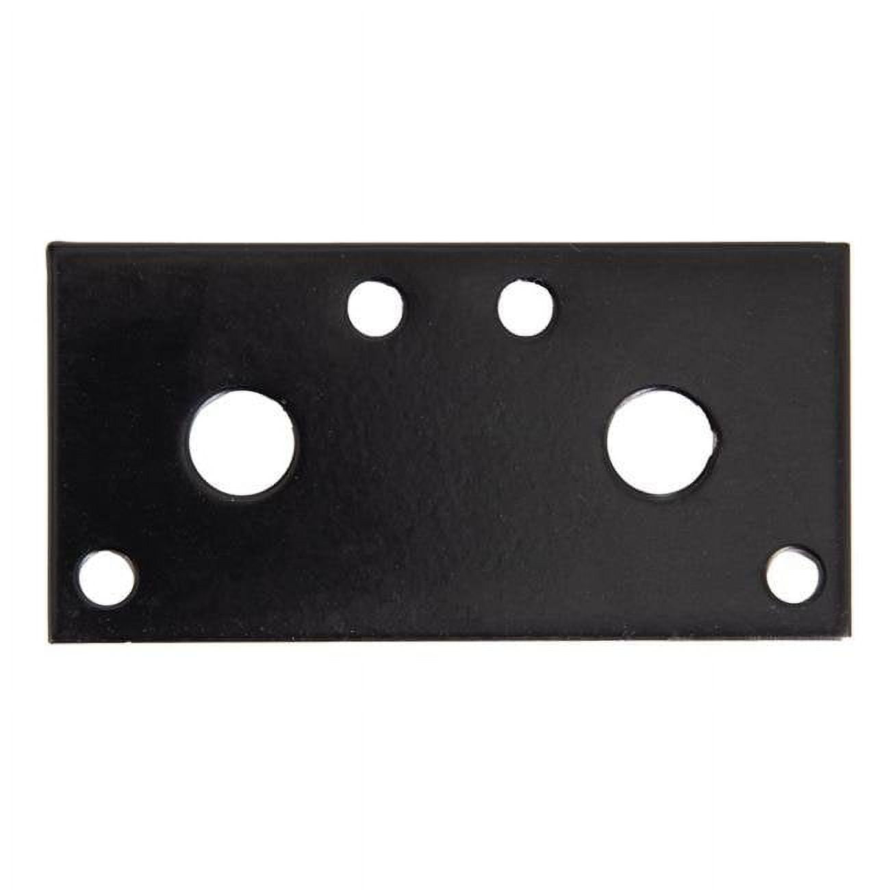 5021214 3 x 1.25 x 0.12 in. Black Steel Mending Plate, Pack of 20