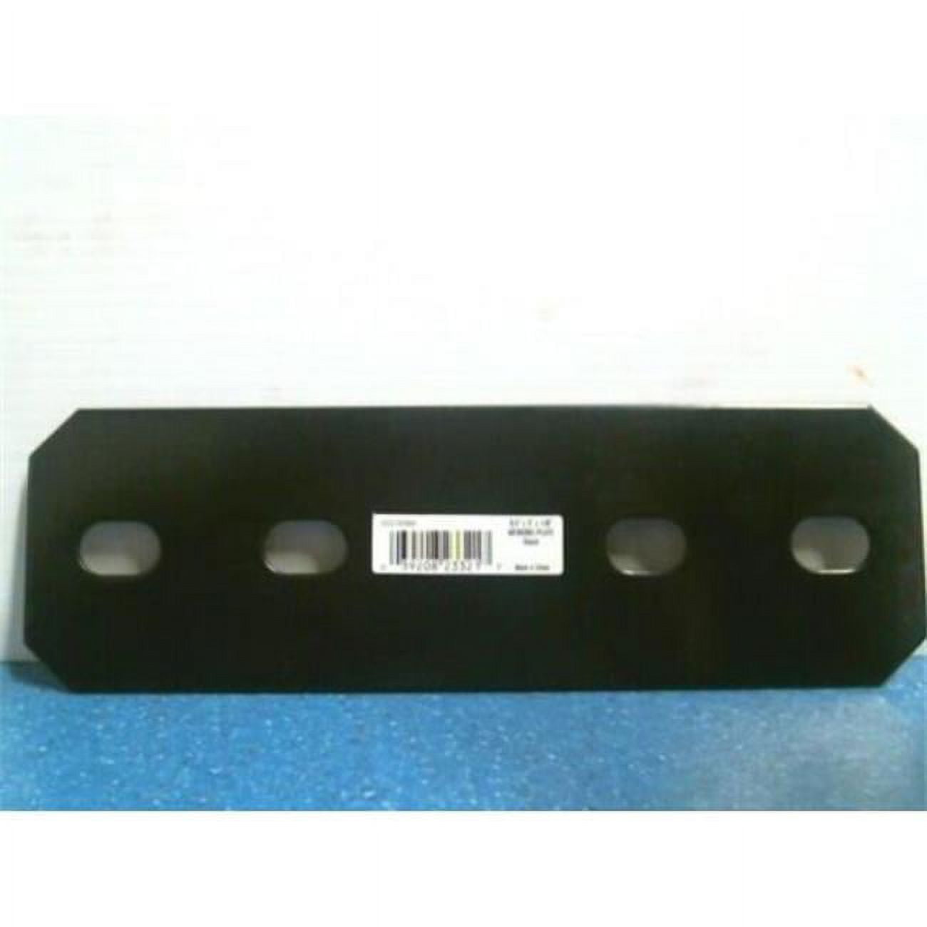9.5 in. H x 3 in. W x 0.125 in. D Steel Mending Plate, Black - Case Pack of 10