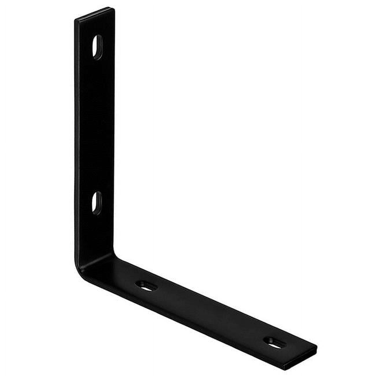 5024771 8.25 x 1.5 x 0.25 in. Black Steel Inside L Corner Brace pack of 5
