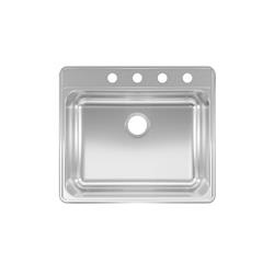 Picture of Keeney 4666251 25 x 22 in. Stainless Steel Top Mount One Bowl Kitchen Sink