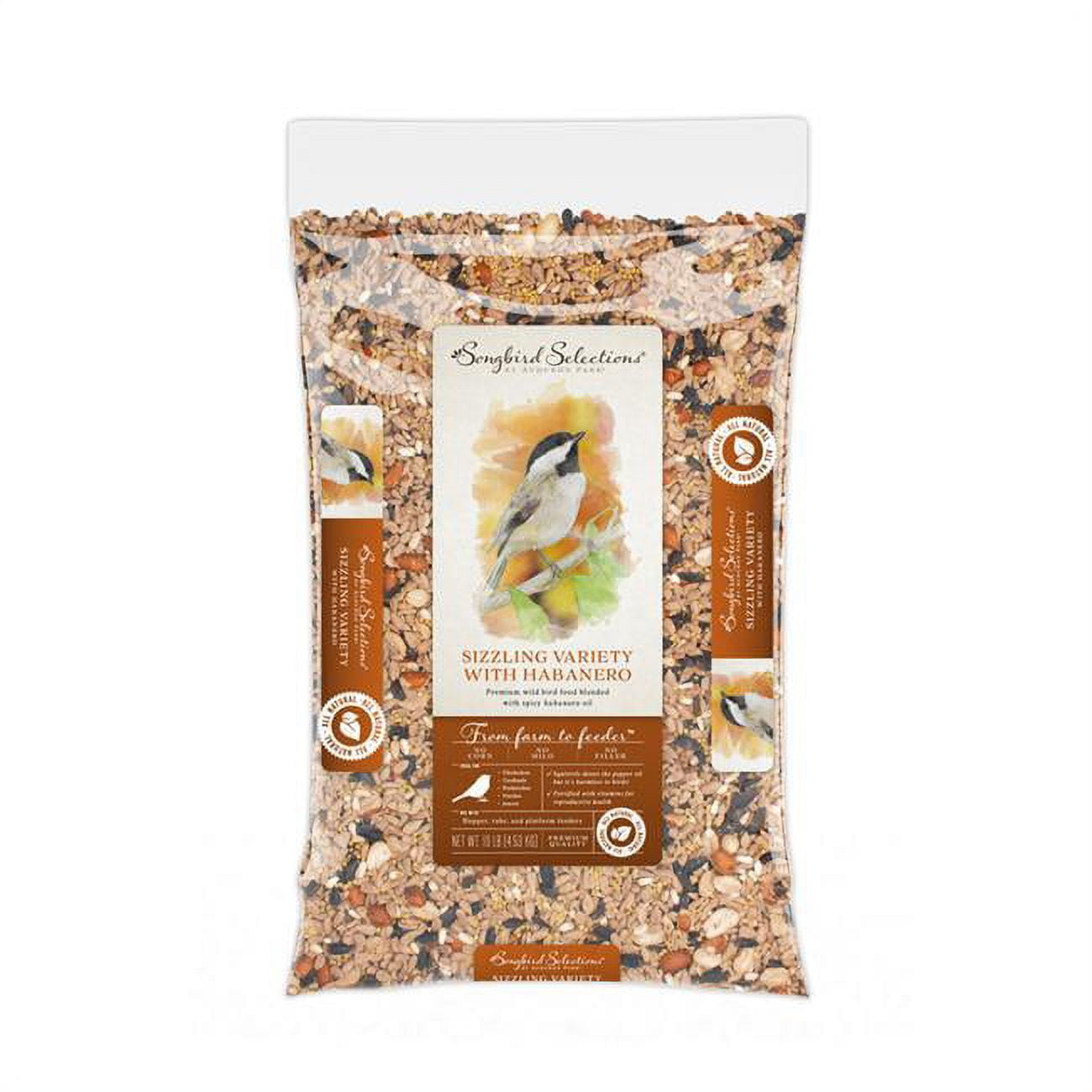 Picture of Global Harvest Foods 8039227 Songbird Selections Chickadee & Nuthatch Bird Seed&#44; Striped Sunflower Seed