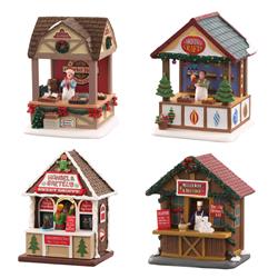 9043664 Battery Christmas Market Series Table Accent - Pack of 8