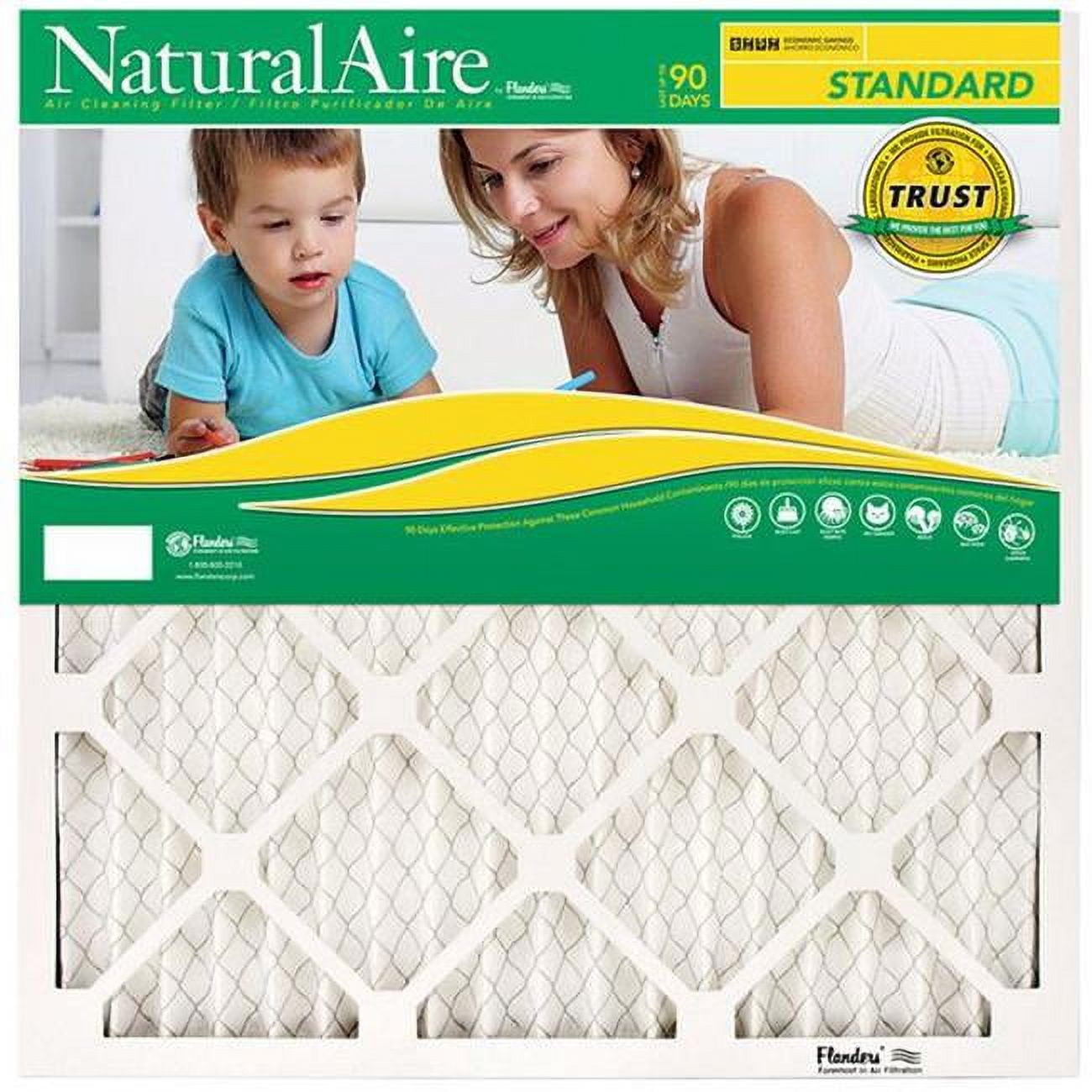 Picture of Flanders 4373494 12 x 36 x 1 in. NaturalAire D 8 MERV Pleated Air Filter - Pack of 12