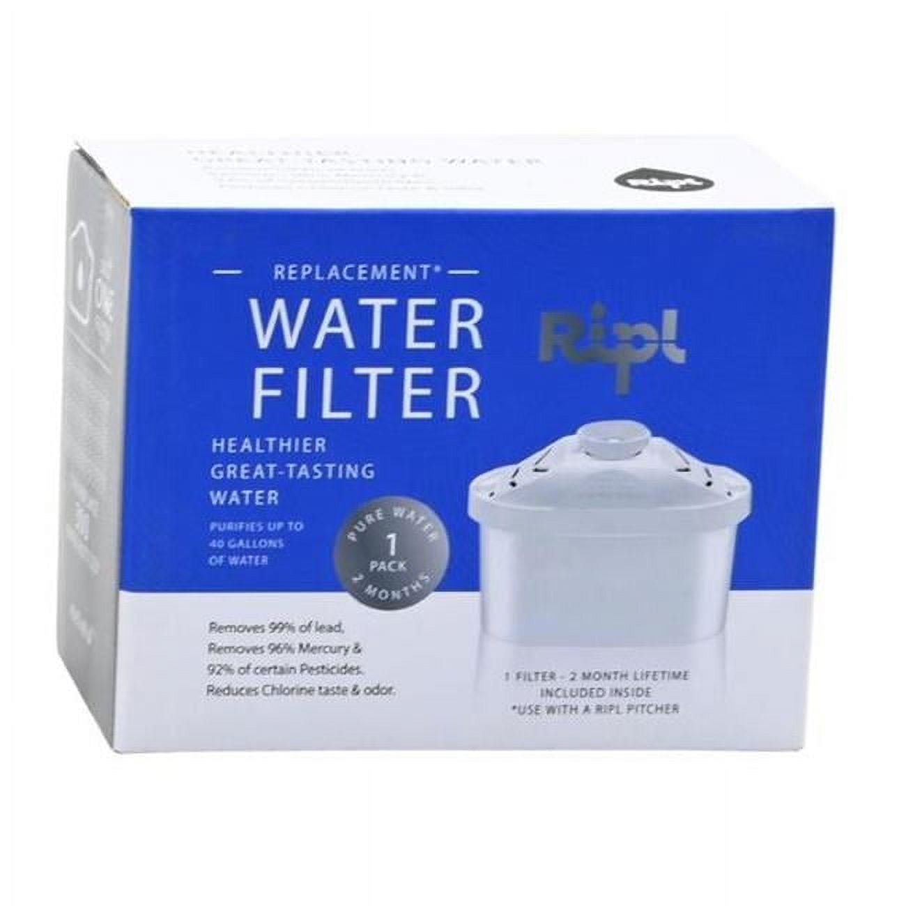 Picture of Ripl 4003386 Water Pitcher Replacement Pitcher Filter