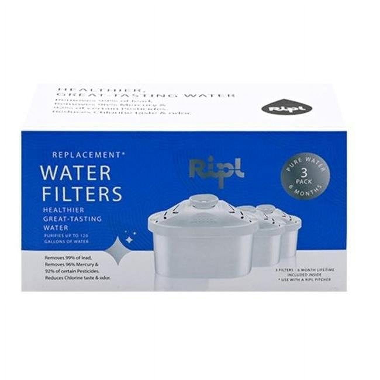 Picture of Ripl 4003385 Water Pitcher Replacement Pitcher Filter - Pack of 3