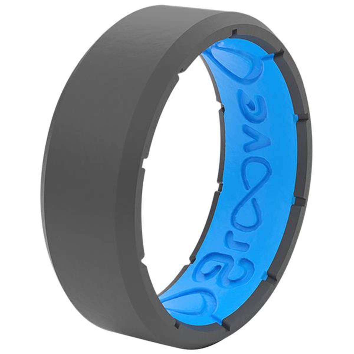 6016743 Unisex Circle Deep Stone Gray Ring Silicone Water Resistant Elastomer