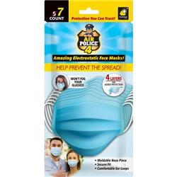 Picture of Bulbhead 6020667 Air Police 4 Full-Coverage Face Mask - 7 Count