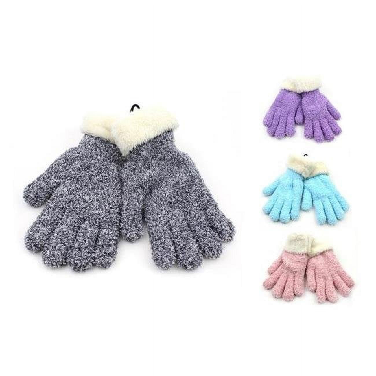 Picture of Diamond Visions 9066189 Heat Max Winter Goods Fuzzy Sherpa Acrylic Glove - Pack of 24