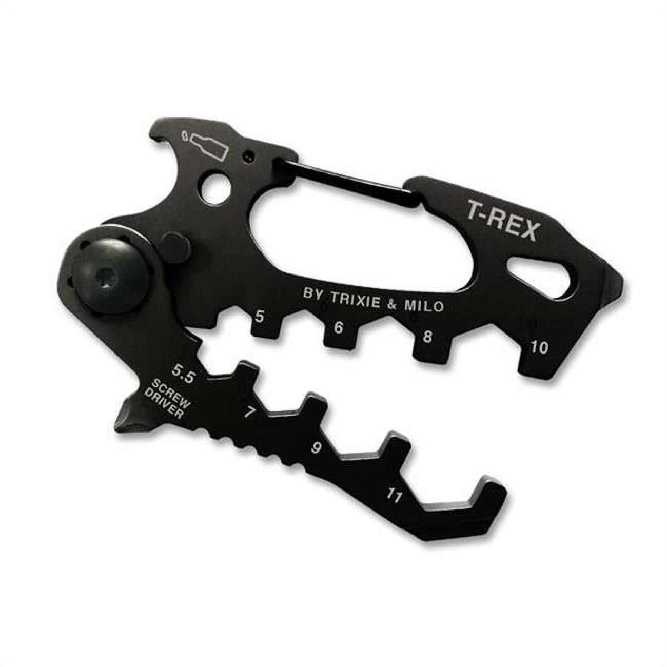 Picture of Trixie & Milo 2004676 T-Rex Carabiner Multi-Tool&#44; Black