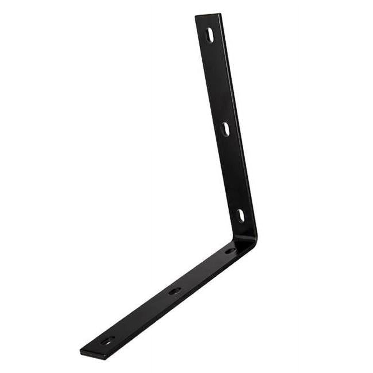 12.25 in. Steel Inside Corner Brace, Black - Pack of 4