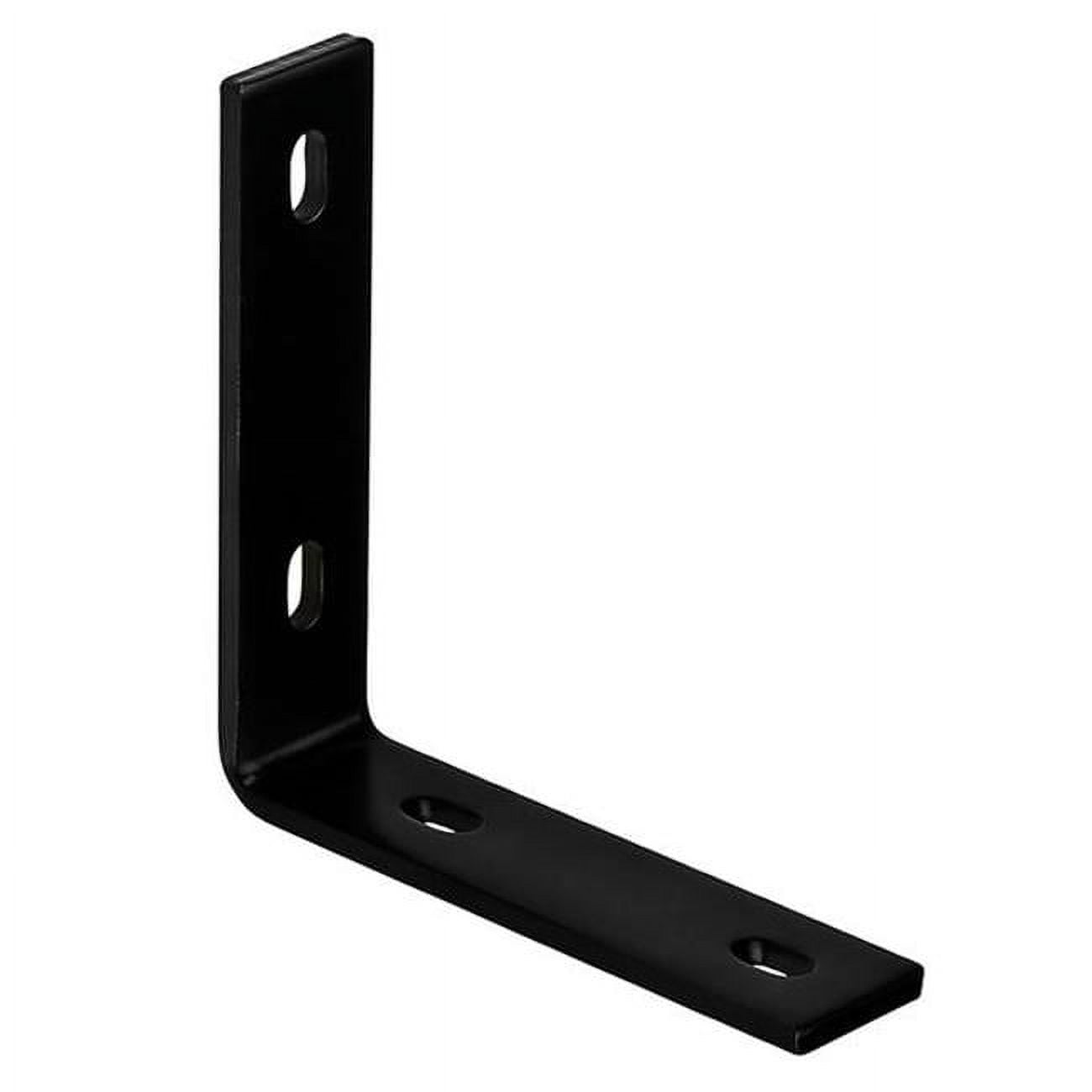 5024774 6.25 x 1.5 in. Steel Inside L Corner Brace, Black - Pack of 5