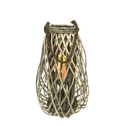 Picture of Infinity 8028043 33.6 in. LED Wood Flameless Lantern&#44; Gray