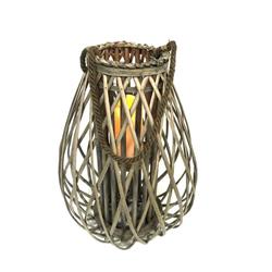Picture of Infinity 8028044 29.53 in. LED Wood Flameless Lantern&#44; Gray