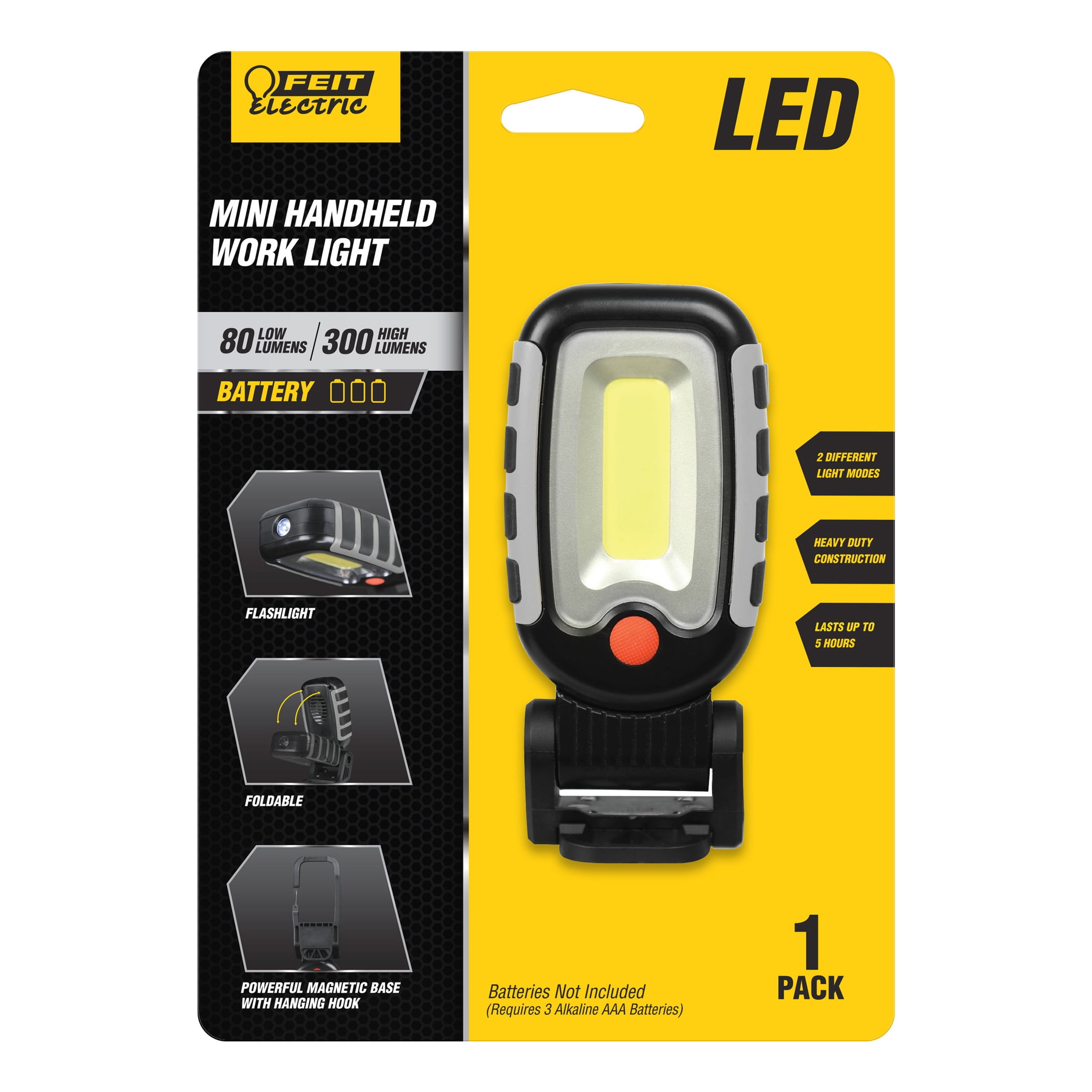 Picture of Feit Electric 3005122 300 Lumens LED Battery Handheld Work Light