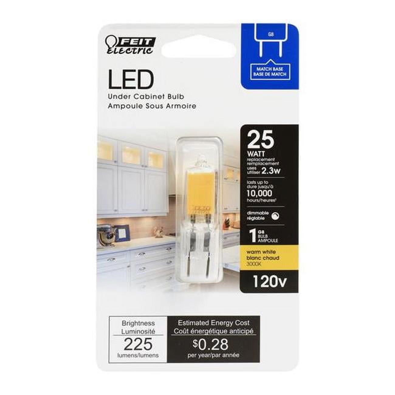 25 watts T4 G8 LED Bulb, Warm White