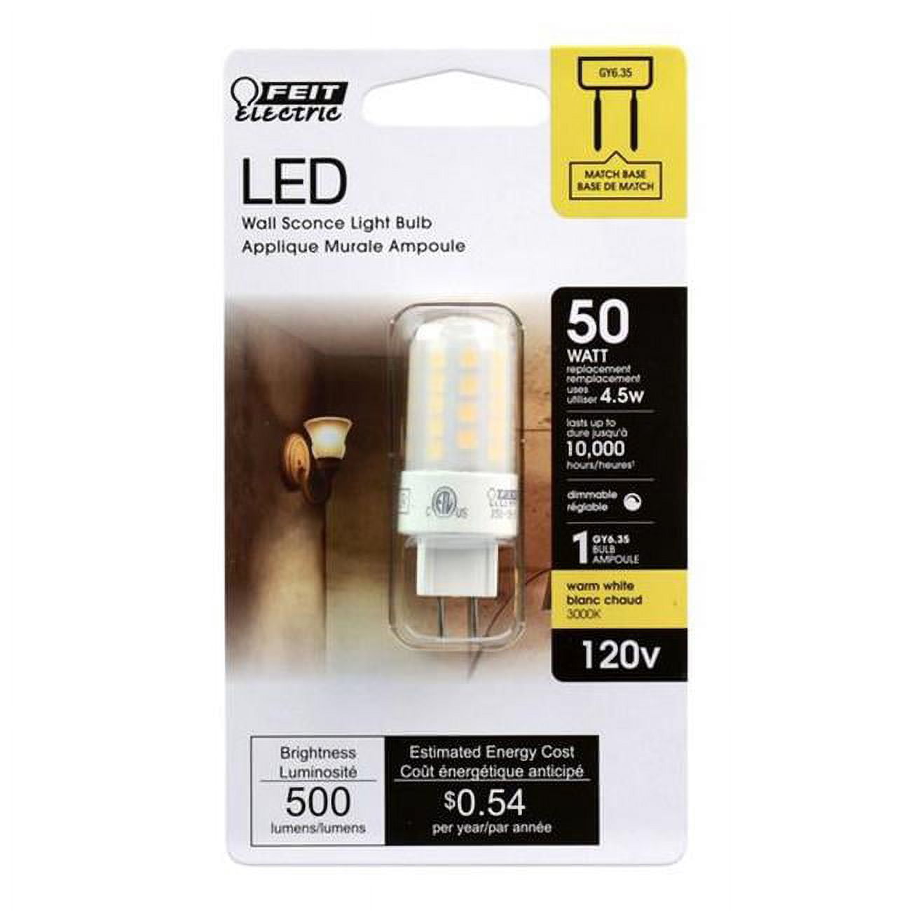 50 watts T4 GY6.35 LED Bulb, Warm White