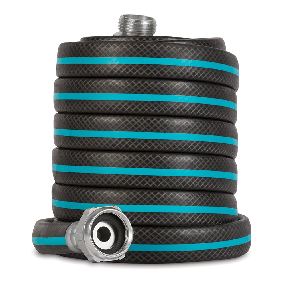 0.5 in. dia. x 25 ft. Gilmour AquaArmor Plastic Garden Hose, Black