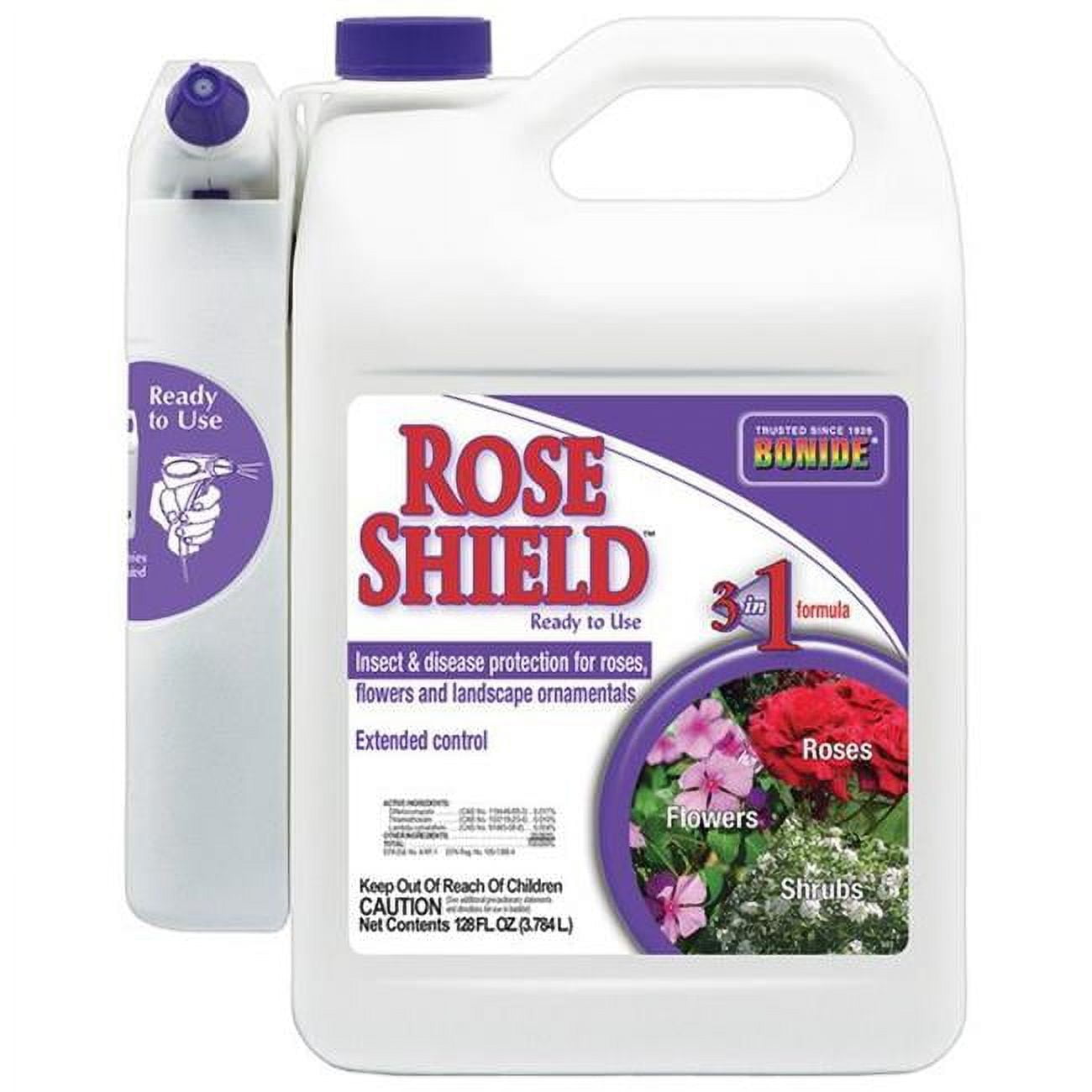 Picture of Bonide Product 7013462 128 oz Bonide Rose Shield Liquid Fungicide Insecticide & Miticide - Pack of 3