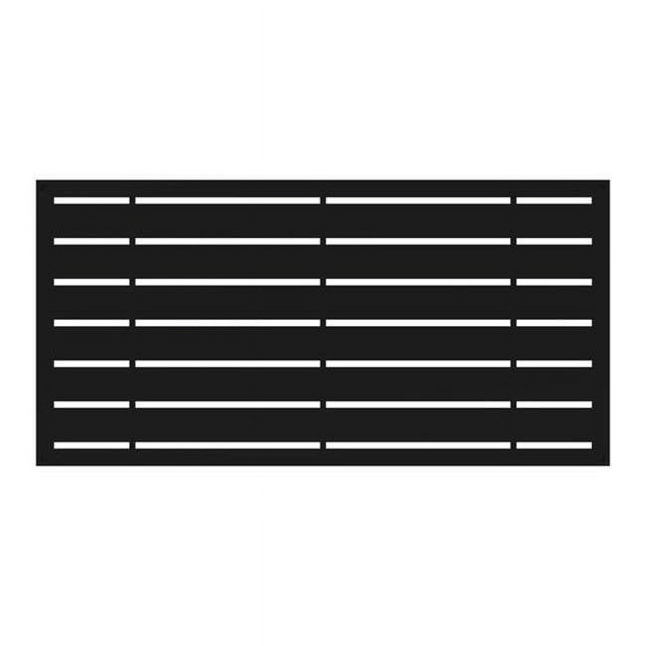 Picture of Barrette Outdoor Living 5018900 2 x 4 ft. Xpanse Boardwalk Polymer Screen Panel&#44; Black