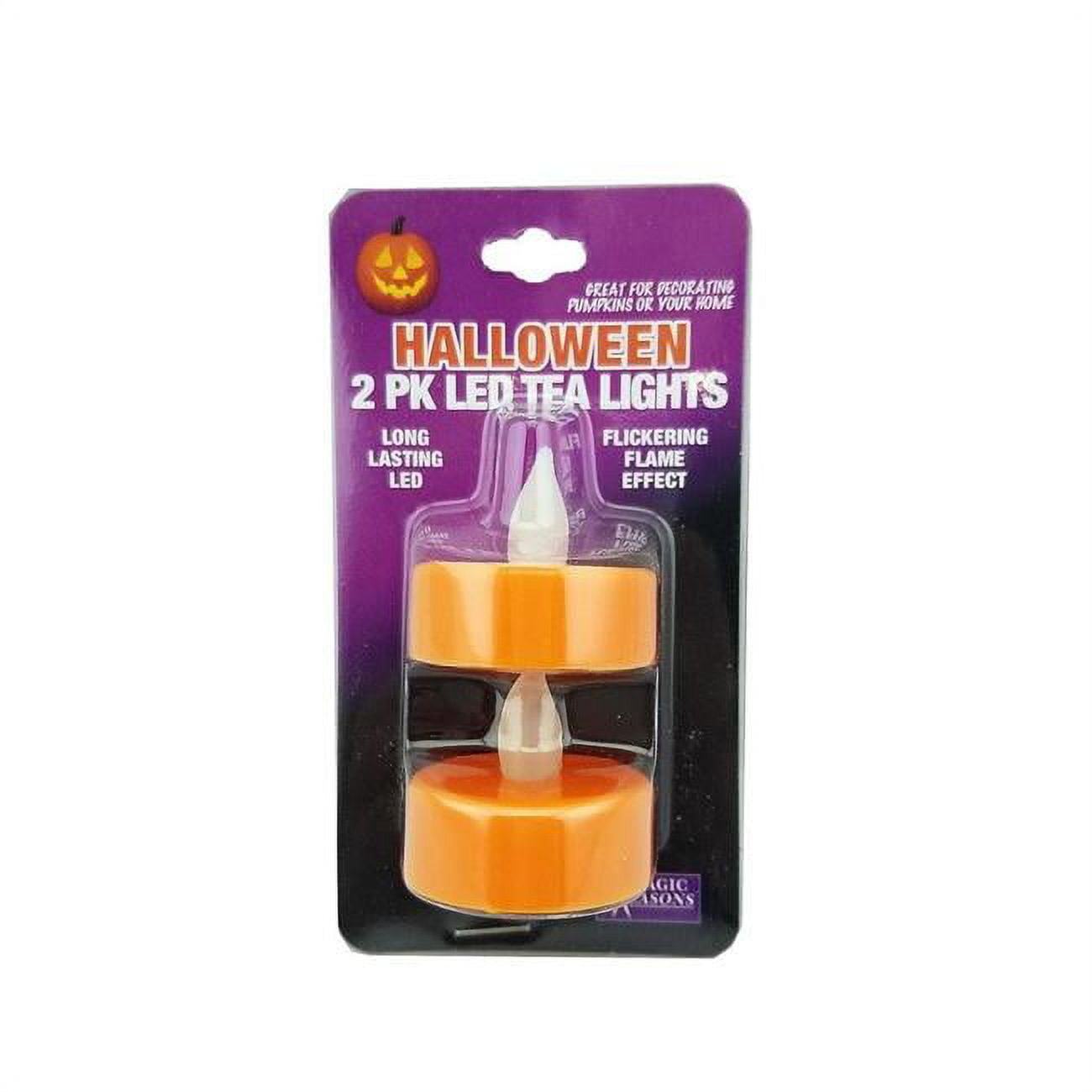 Magic Seasons Orange No Scent Flameless LED Tea Lights