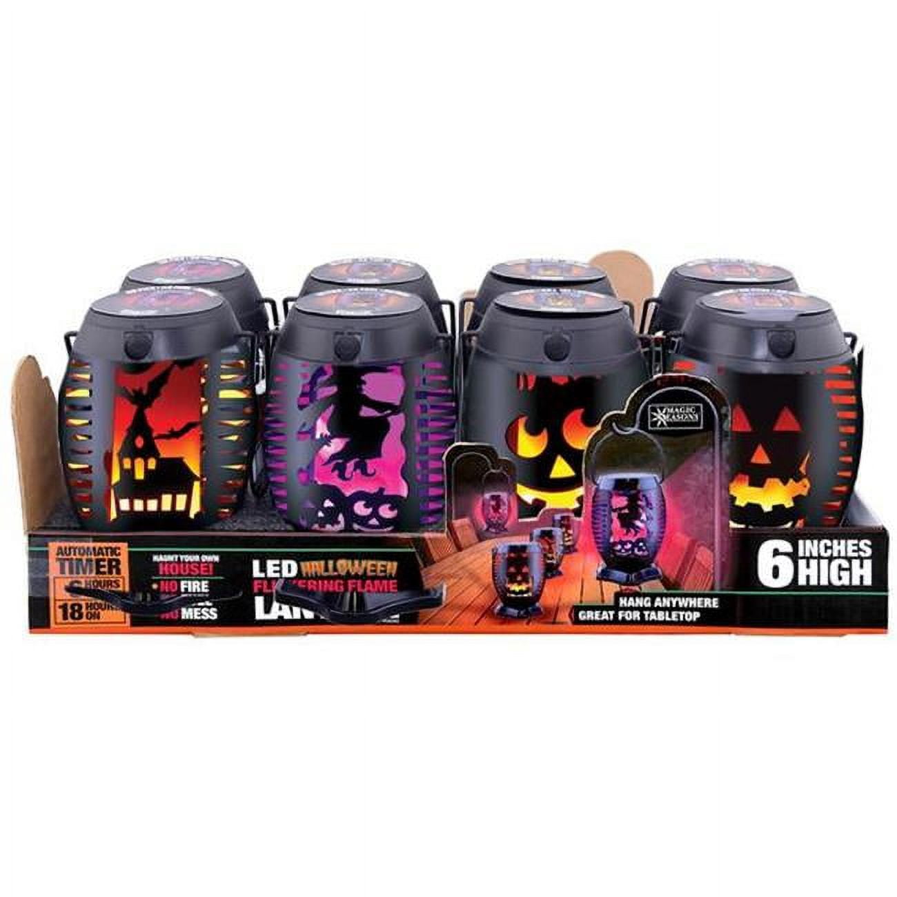 9058702 Halloween Flickering Flame Lantern pack of 12