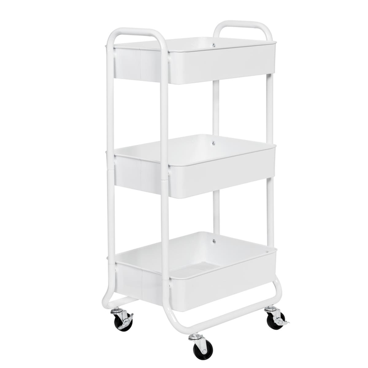 Picture of Honey-Can-Do 6024778 32.68 x 12.99 x 16.65 in. Utility Cart&#44; White