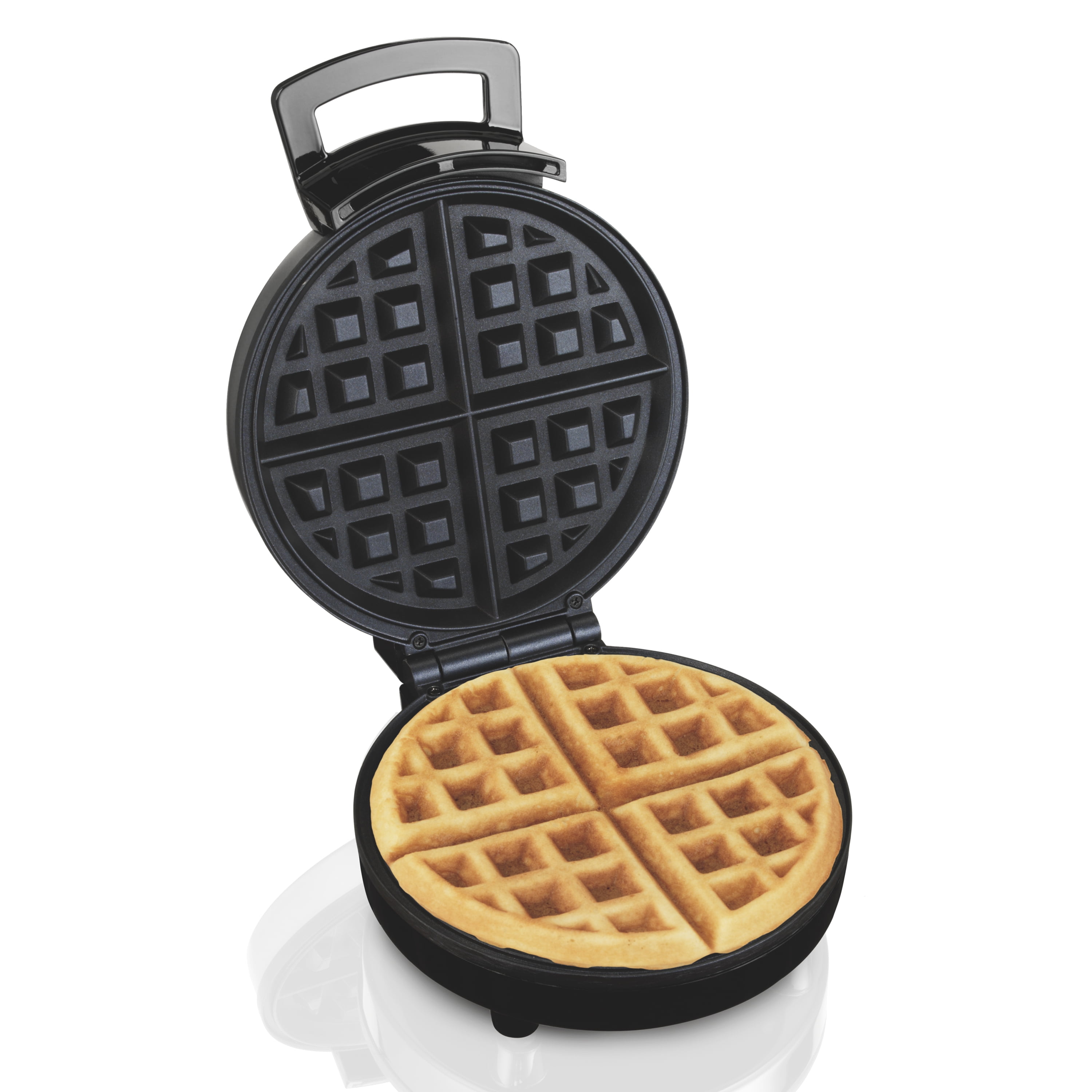 Picture of Hamilton Beach 6029438 1 Waffle Stainless Steel Belgian Waffle Maker&#44; Black & Silver