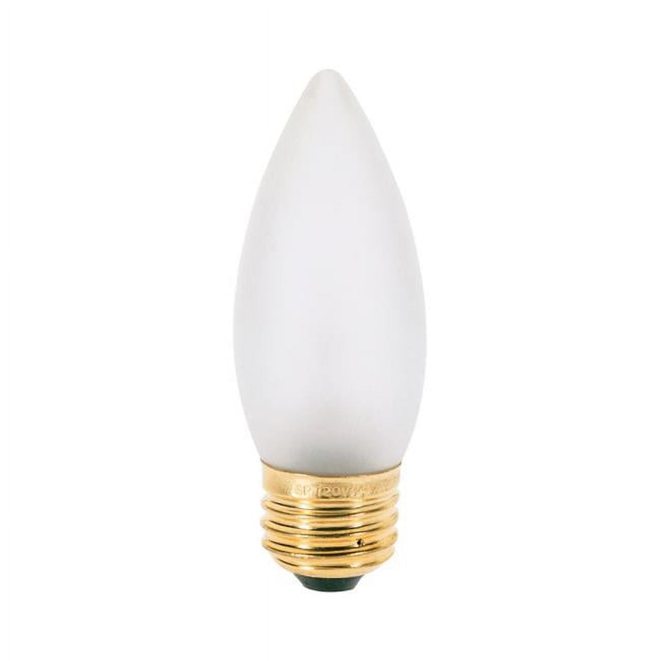 3835949 25 Watt B11 Decorative Incandescent Bulb E26, Soft White - Medium - Pack of 2