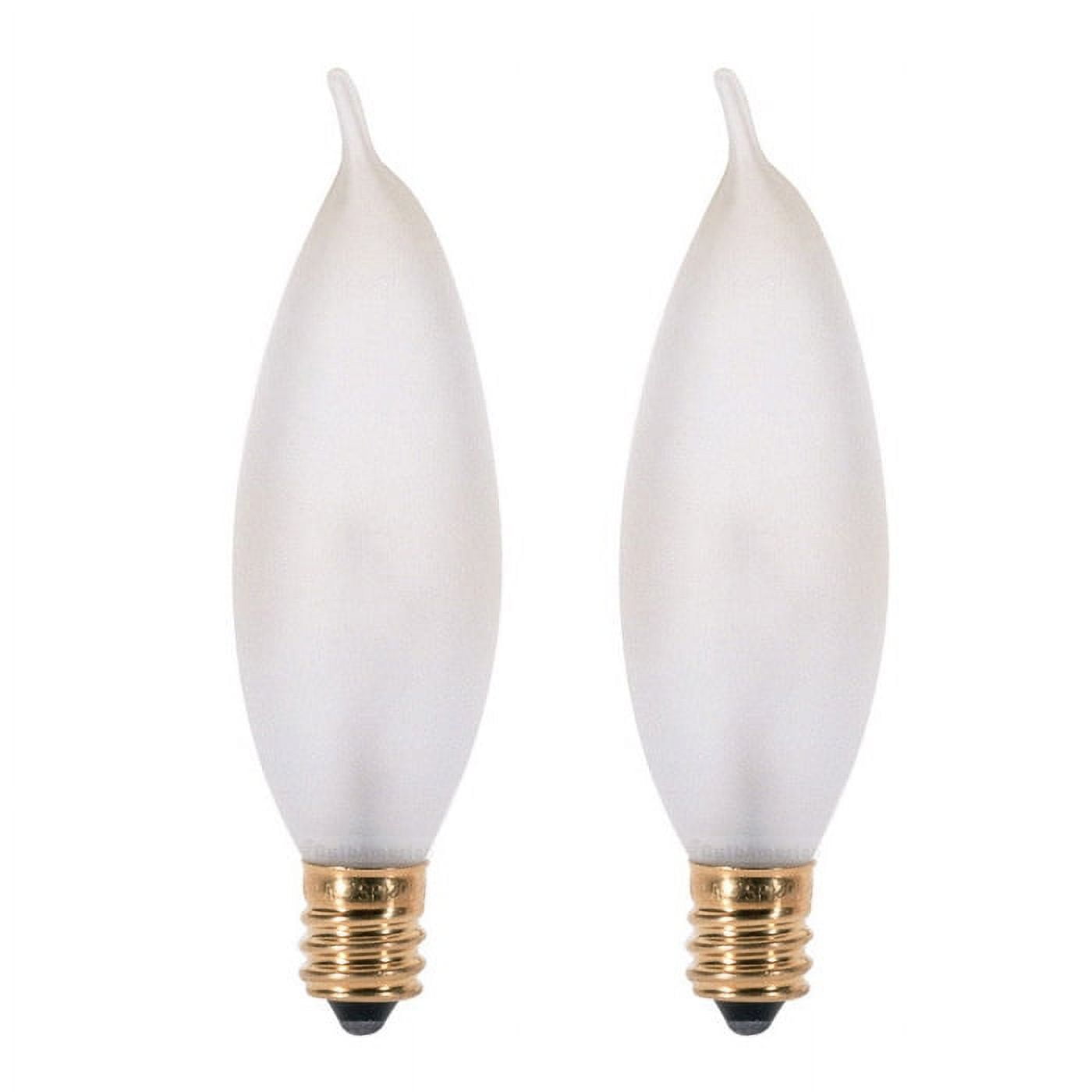 3836137 15 watts CA9 Chandelier Incandescent Bulb with E12 Candelabra, Soft White - 2 Per Pack - Pack of 10