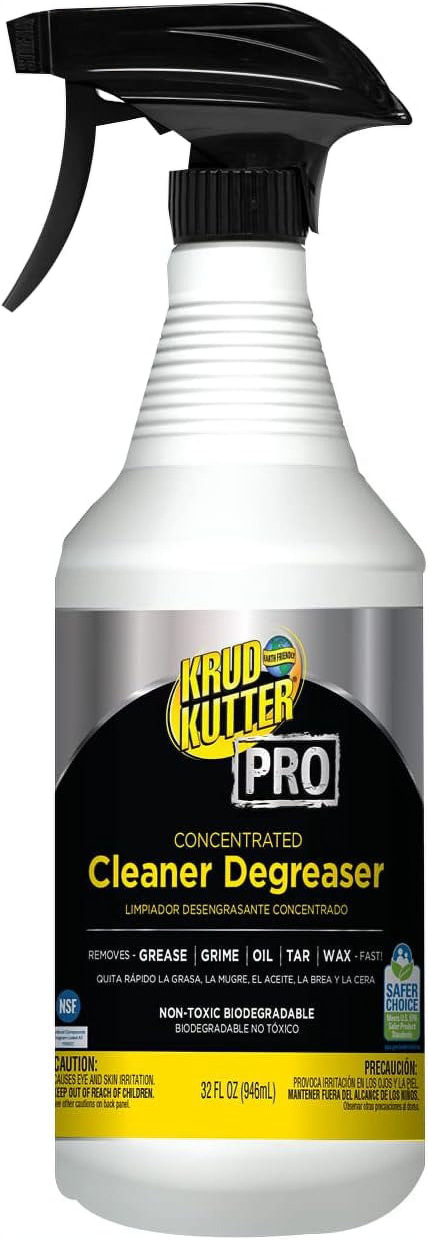 Cleaner/Degreaser, 32 Oz Trigger Spray Bottle, Liquid, 6 PK