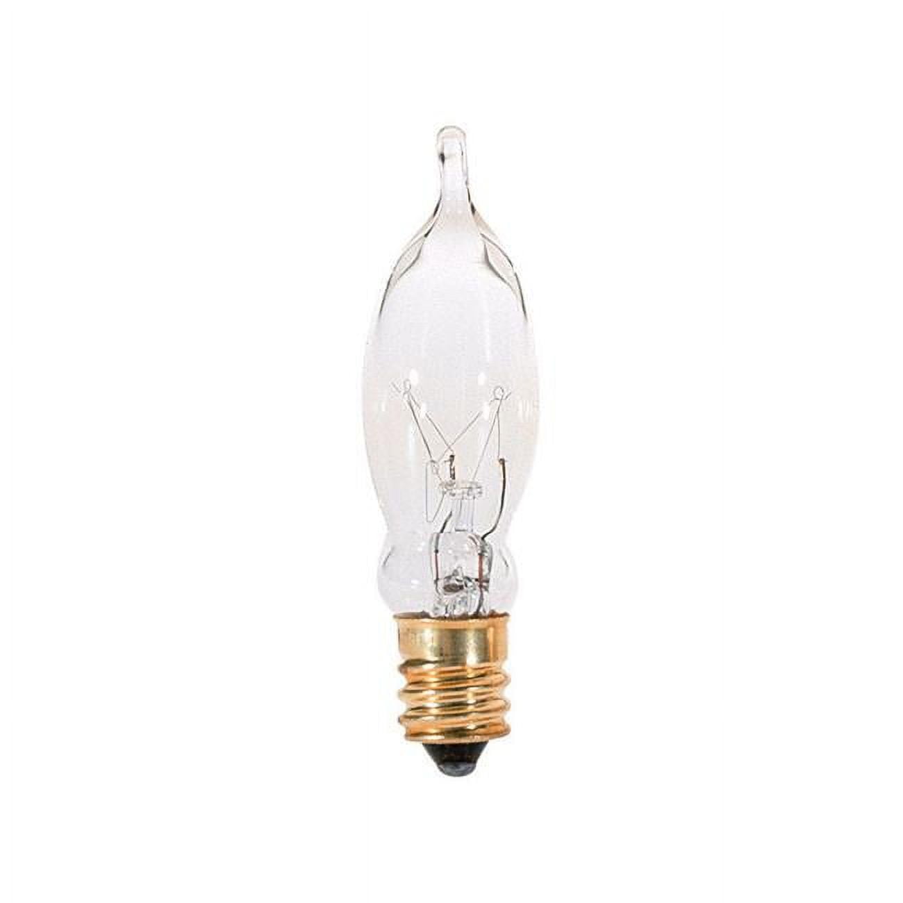 7.5 watts CAC Chandelier Incandescent Bulb with E12 Candelabra - Soft White