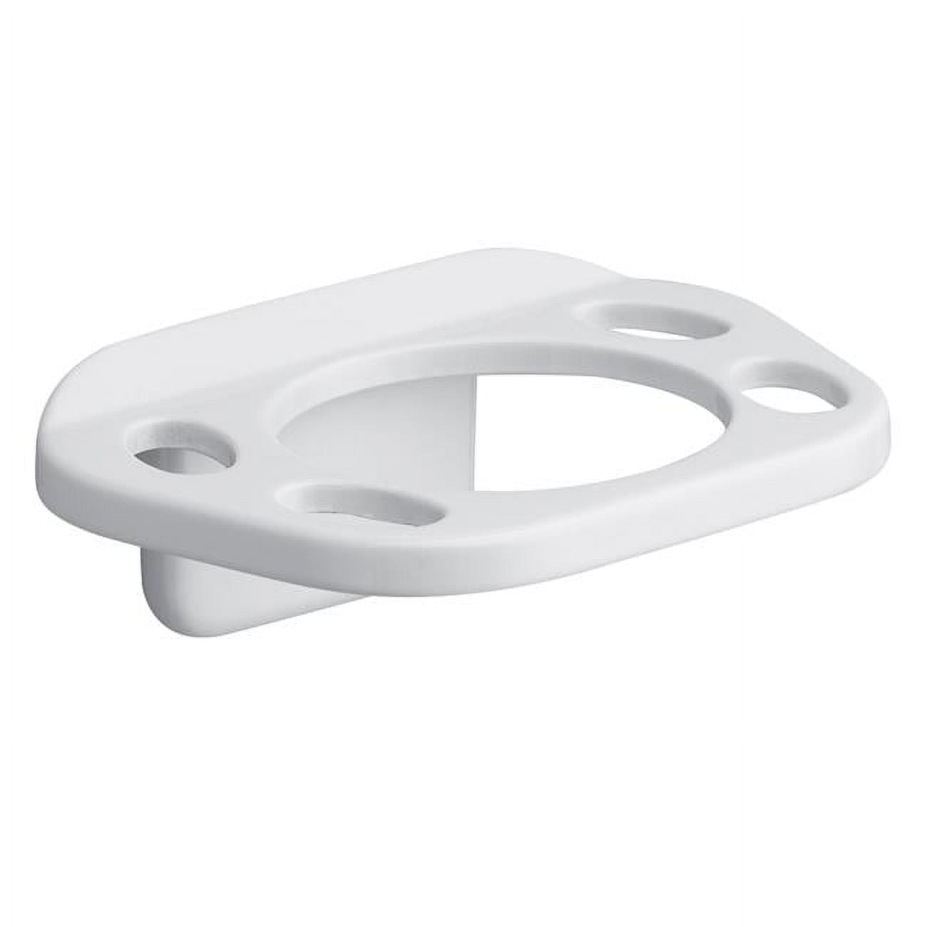 Die Cast Zinc Toothbrush Holder, White