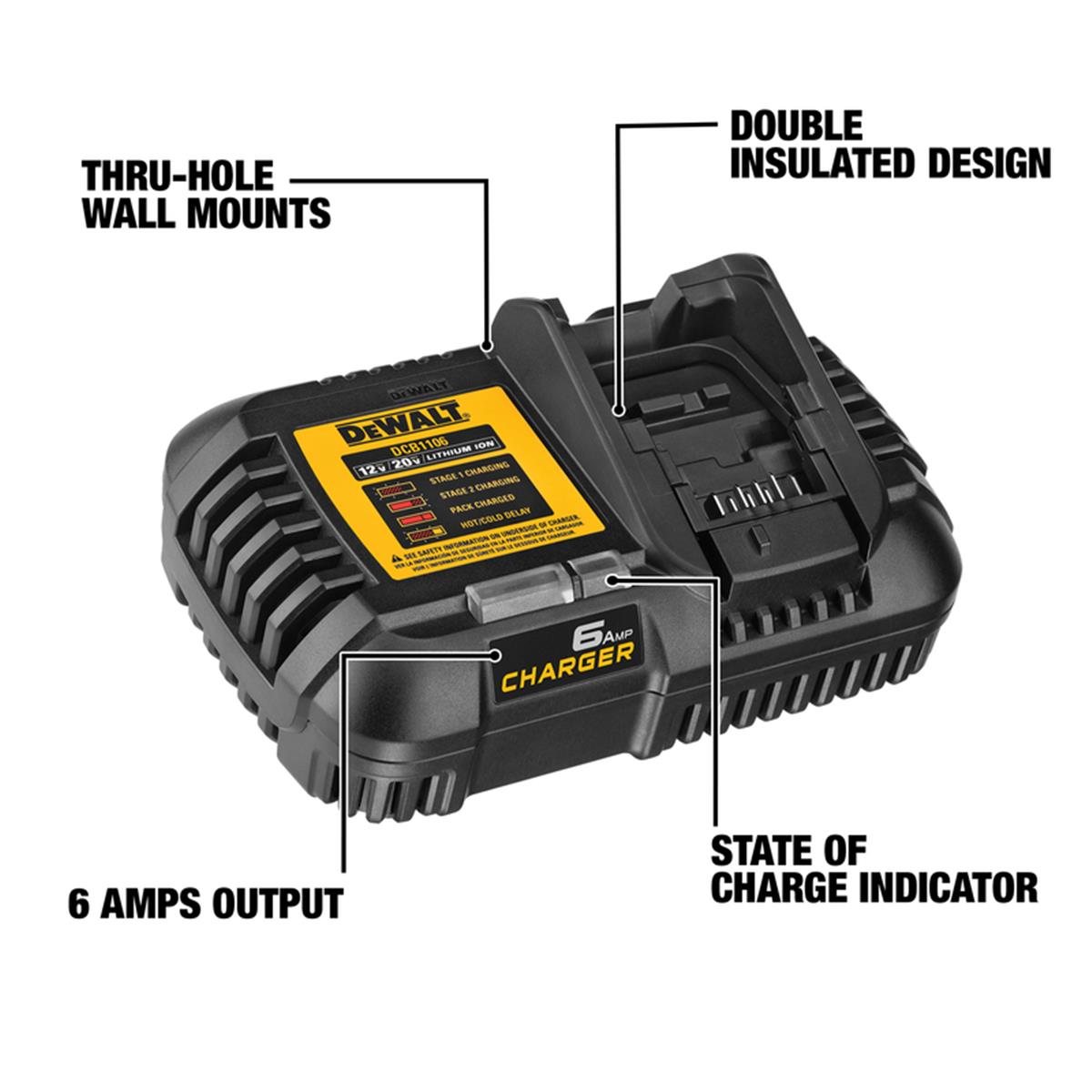 20V 6 amps Lithium-Ion Battery Charger