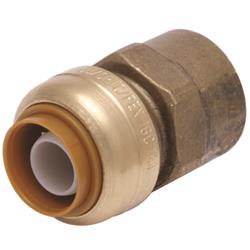 Picture of Sharkbite 4005213 0.75 in. Female x 0.5 in. Dia. Push to Connect PTC Brass Adapter