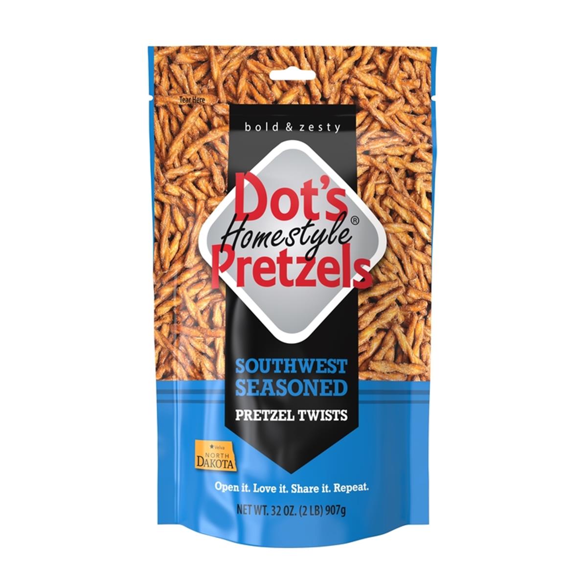 Picture of Dots Pretzels 9068333 2 lbs Bagged Southwest Pretzel - Pack of 15