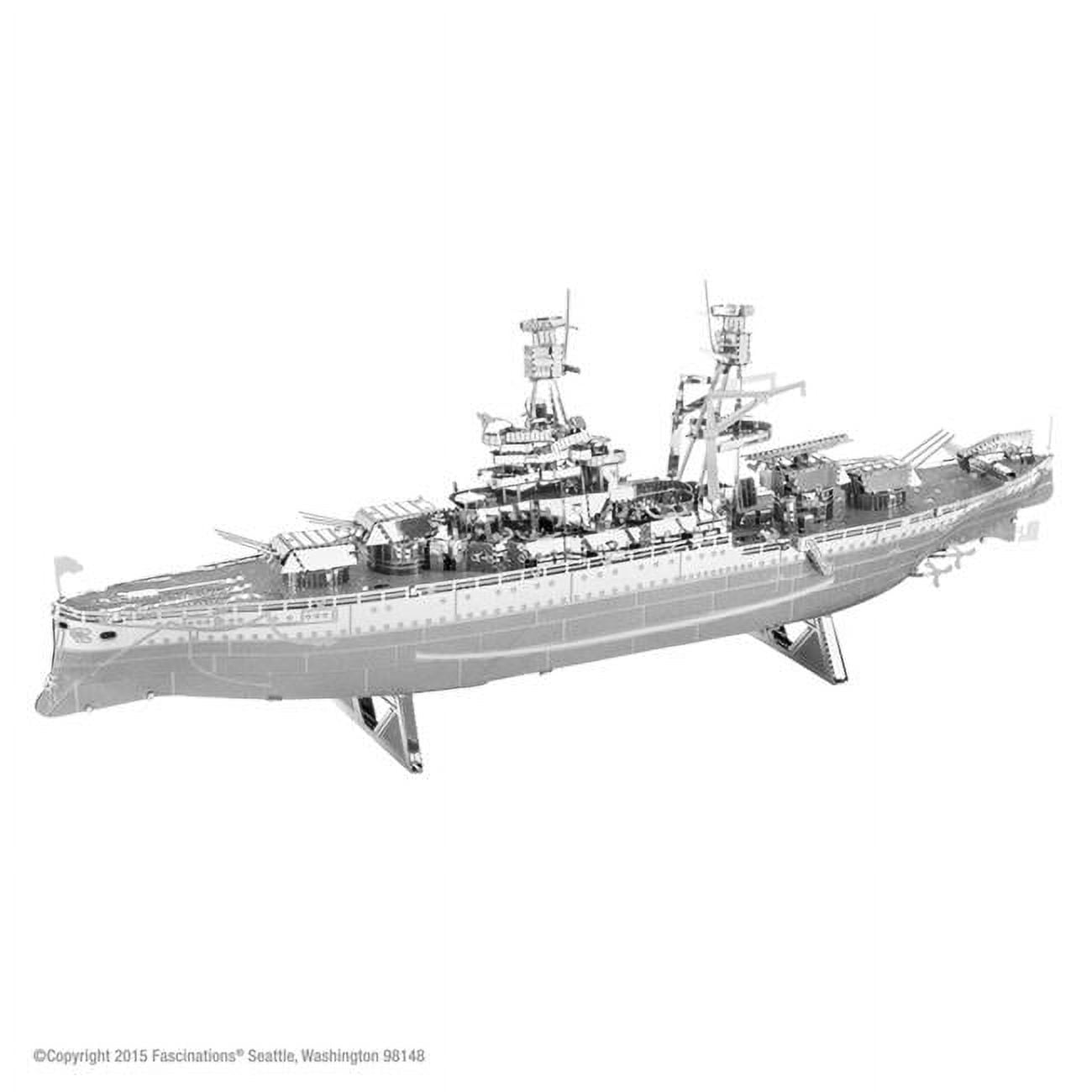 Picture of Fascinations 9009060 Metal Earth Metal 3D USS Arizona Model Kit, Silver