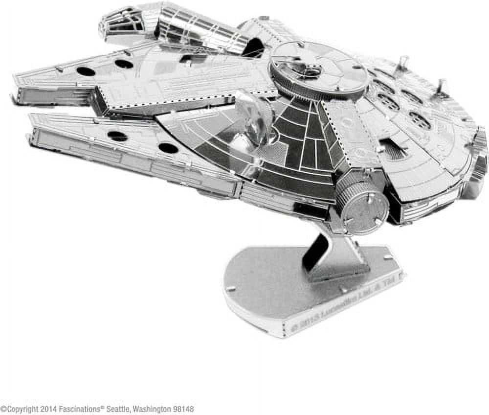 9009001 Metal Earth Metal Star Wars Millenium Falcon 3D Model, Silver -  Fascinations