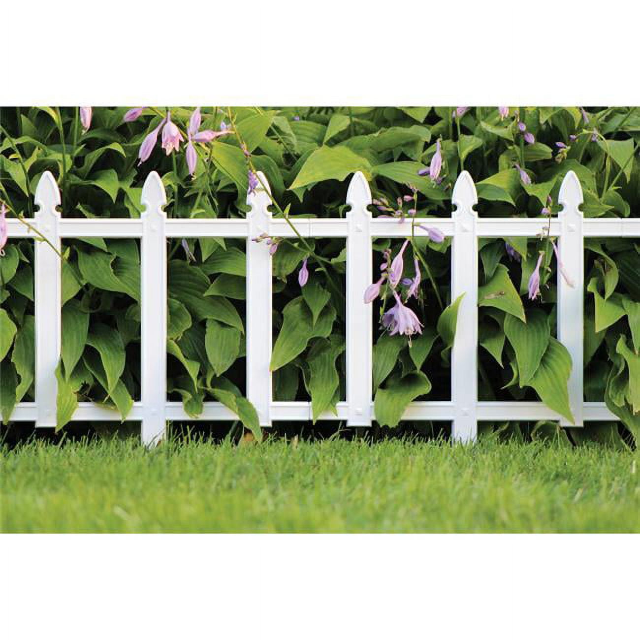 12 x 13 in. Plastic Cottage Fence, White - Pack of 36