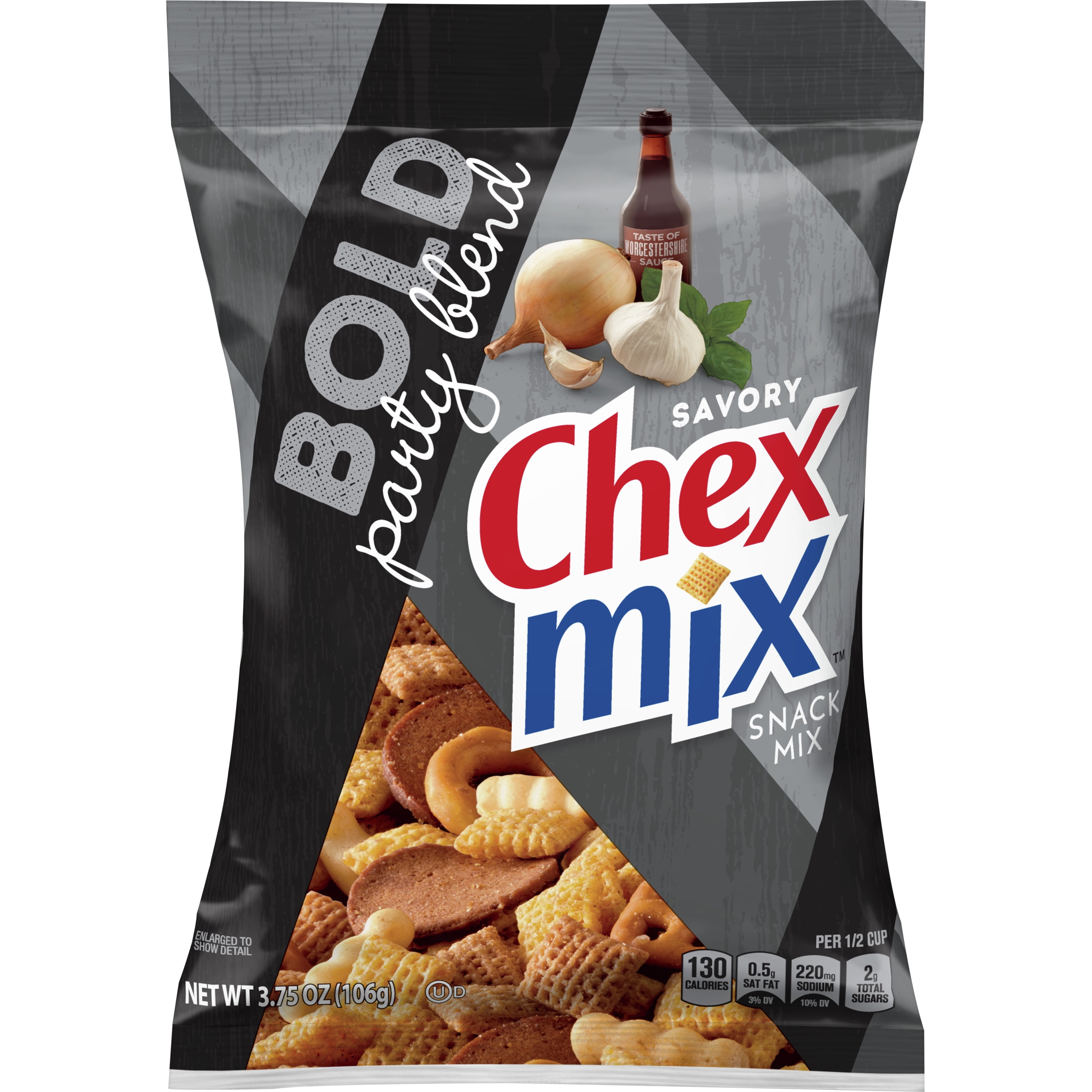 Picture of Chex 9068361 3.75 oz Pegged Mix Bold Snack Mix - Pack of 8