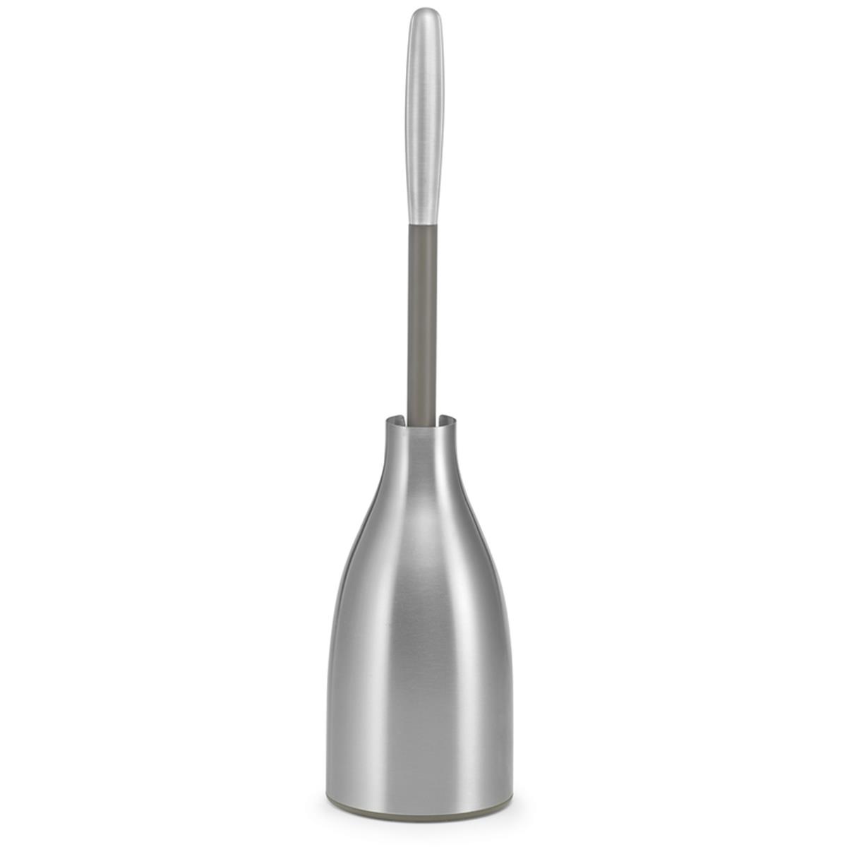 Stainless Steel Toilet Brush Holder - Silver - 17 in - Durable Design