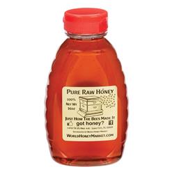 Picture of Pure Raw Honey 9374851 16 oz Wildflower Honey Bottle - Pack of 12