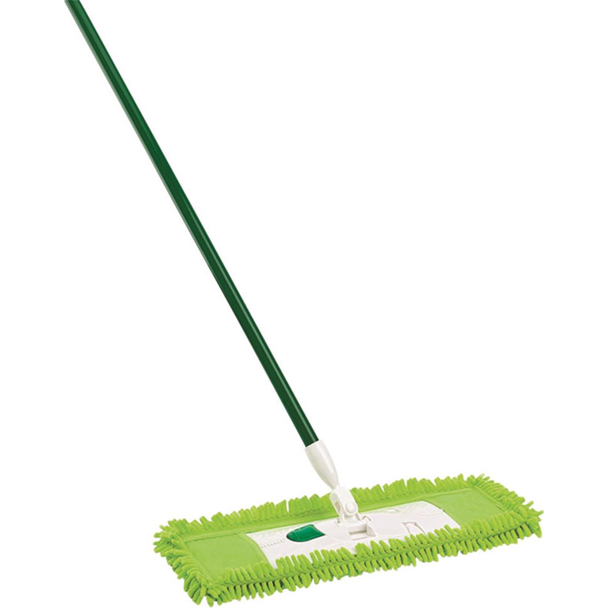 18.75 in. Wet & Dry Dust Mop Pad, Green & White - Pack of 6