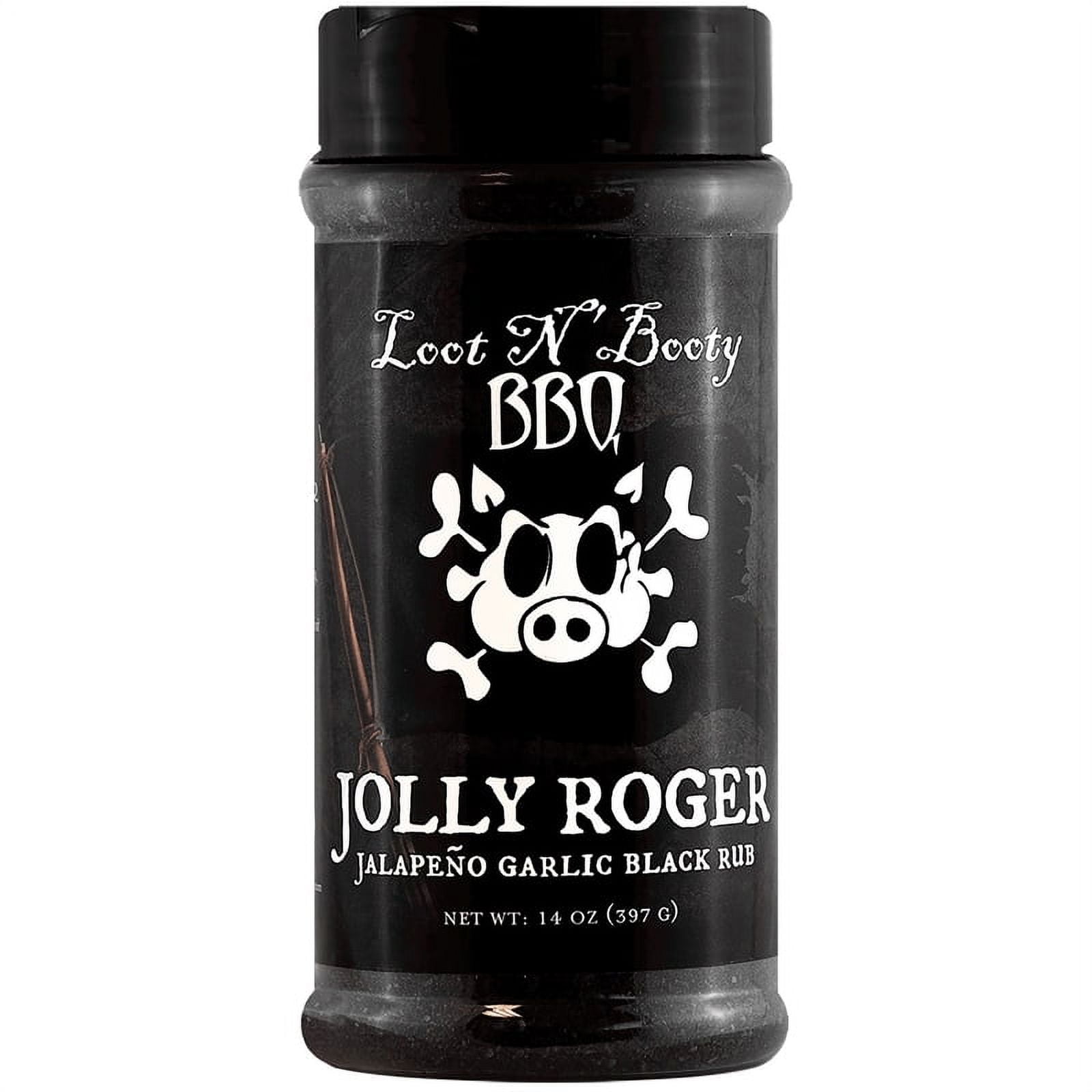 14 oz  Jolly Roger Jalapeno Garlic BBQ Rub