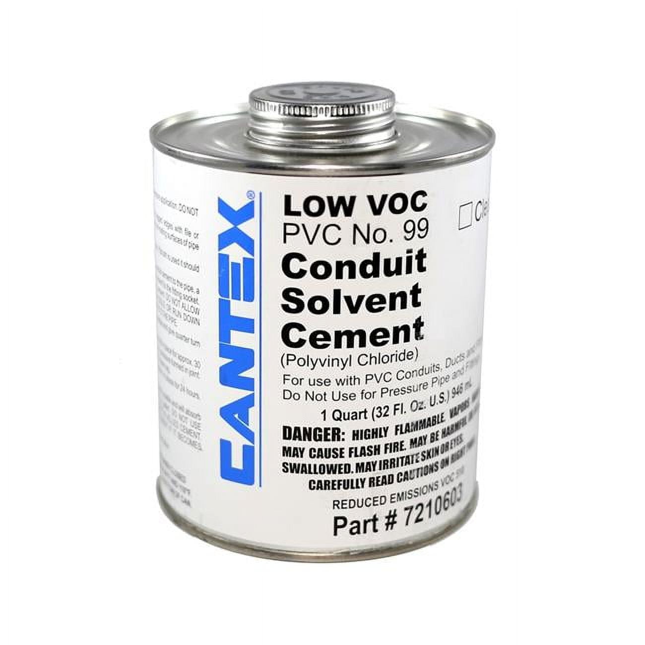 Picture of Cantex 3914322 1 qt. Conduit Solvent Cement for PVC - Clear