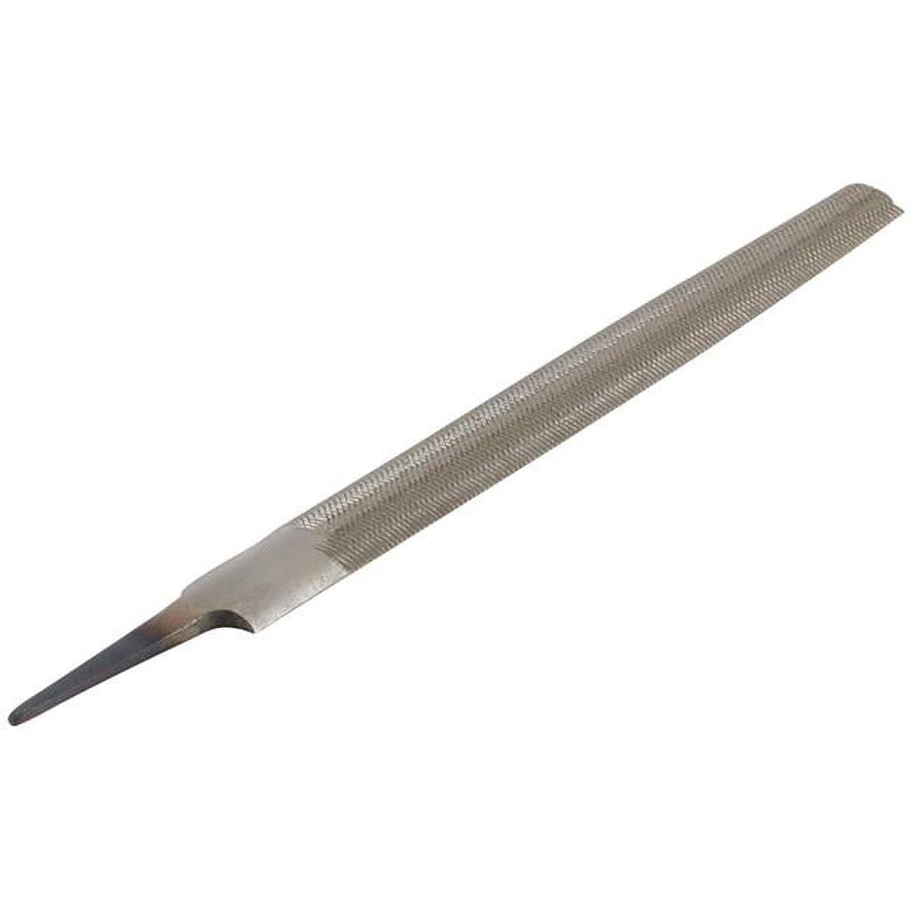 6 in. Metal Machinist Double Cut Bastard Half-Round File
