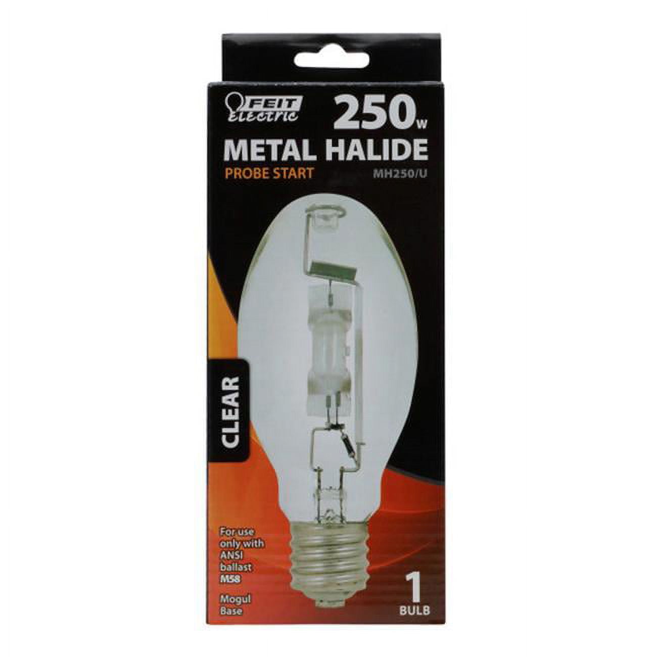 250W ED28 Metal Halide  HID Bulb, White