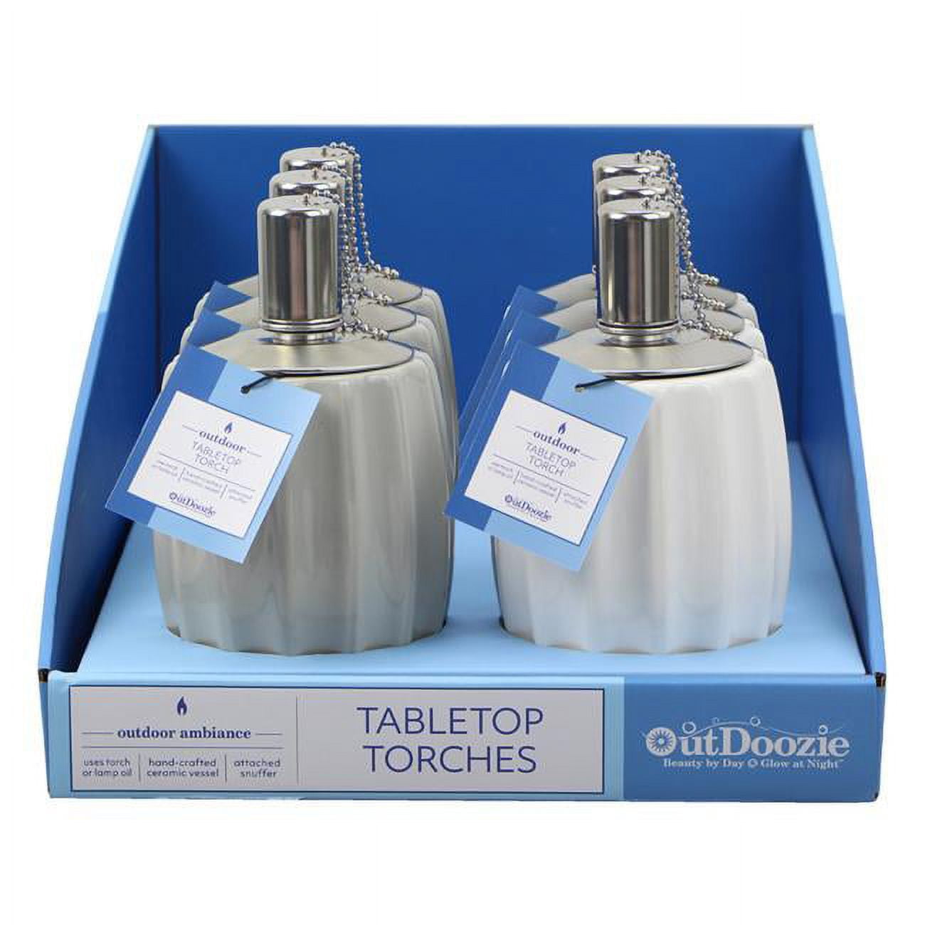 Picture of Outdoozie 8048438 6.89 in. Ceramic Contour Tabletop Torch - Pack of 6